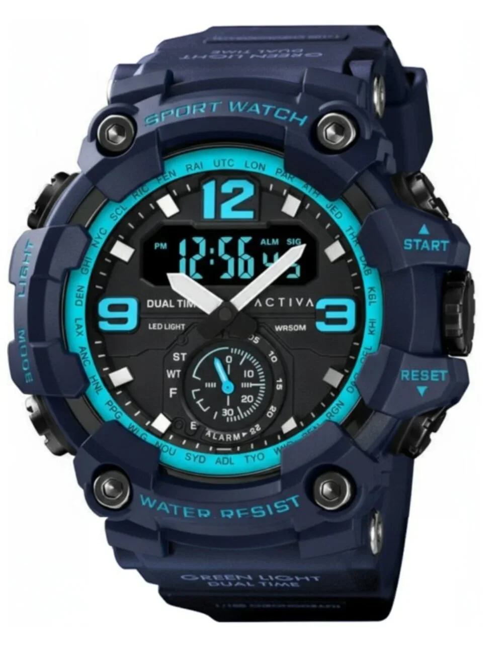 Activa Vextron X Invicta Digital Men's Watch - 52mm, Blue (ACW1637-009) - Picture 1 of 1